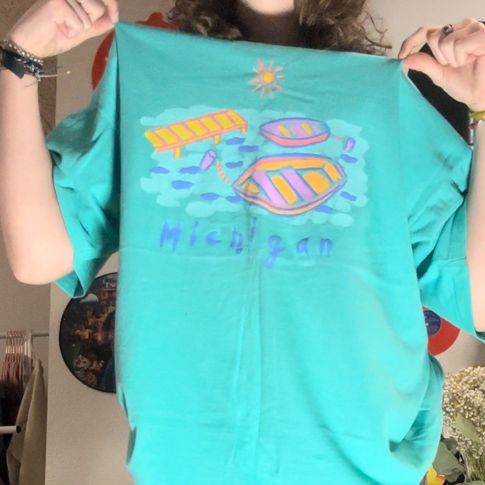 Michigan Vintage Tee- Oversized & Preloved!